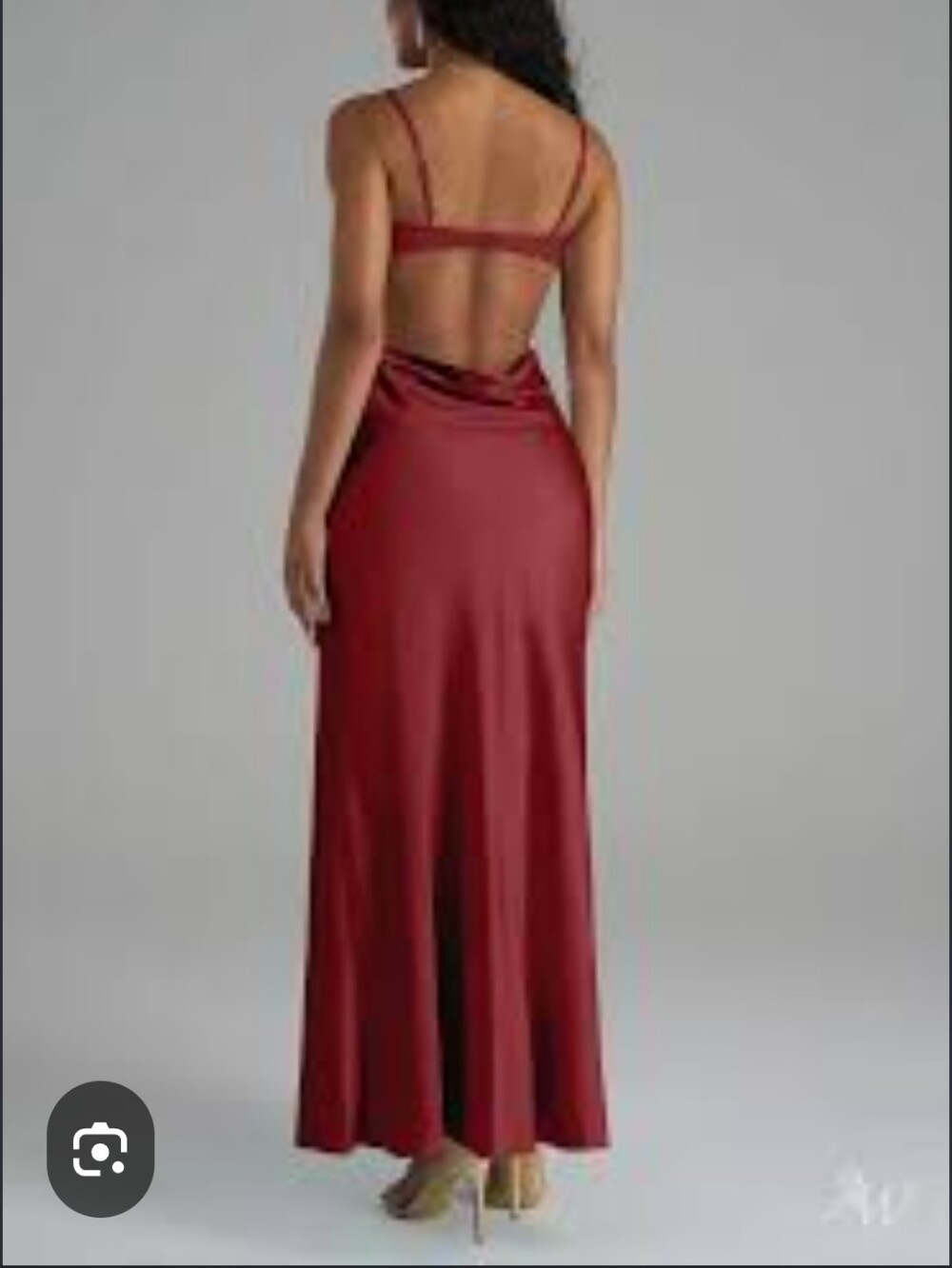 Lulu's Wine Satin Maxi Dress